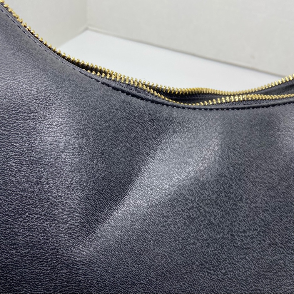 Jules Kae Zola Black Vegan Leather Crossbody Bag Braided Strap Hobo Shoulder NWT - Picture 6 of 12